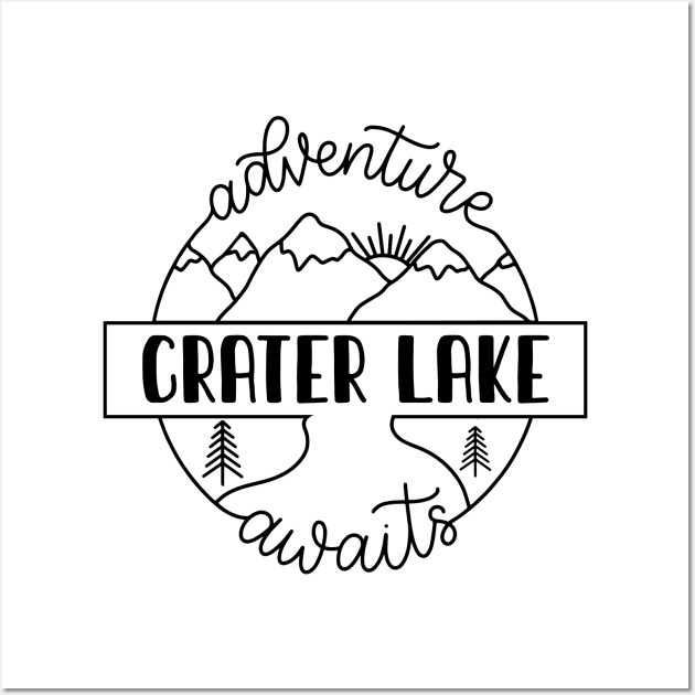 Crater Lake national park camping gift. Perfect present for mother dad friend him or her Wall Art by SerenityByAlex